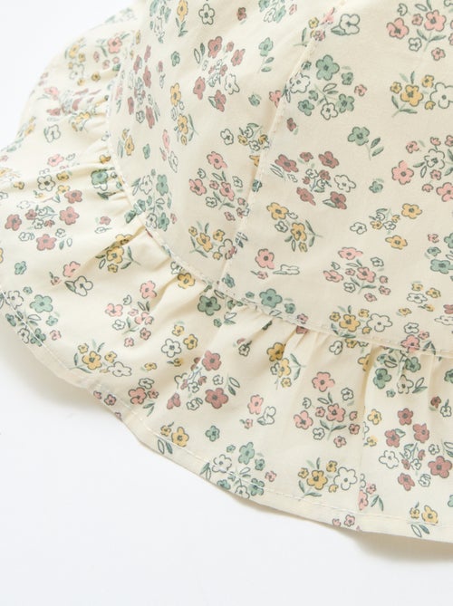 Bucket hat met bloemenprint - Kiabi