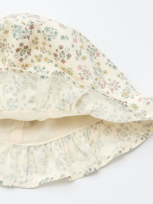 Bucket hat met bloemenprint - Kiabi