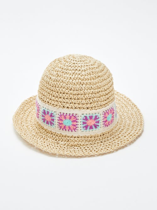 Bucket hat met macramédetails - Kiabi