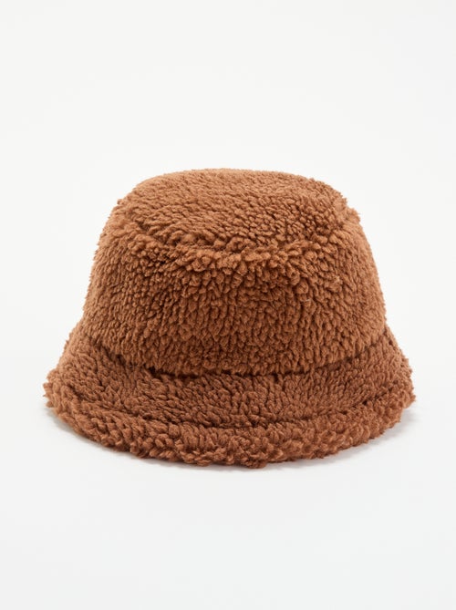 Bucket hat met schapenvachteffect - Kiabi