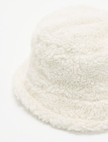 Bucket hat met schapenvachteffect