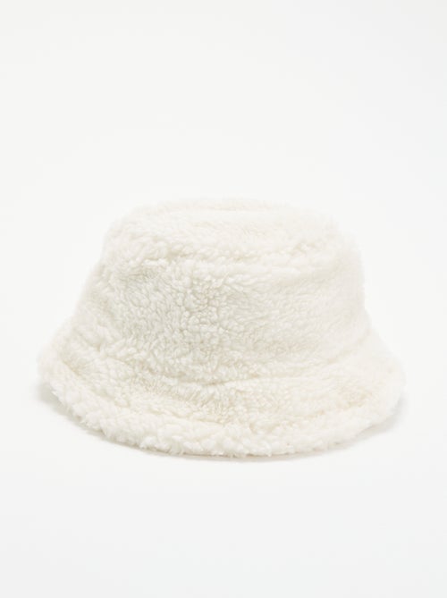 Bucket hat met schapenvachteffect - Kiabi