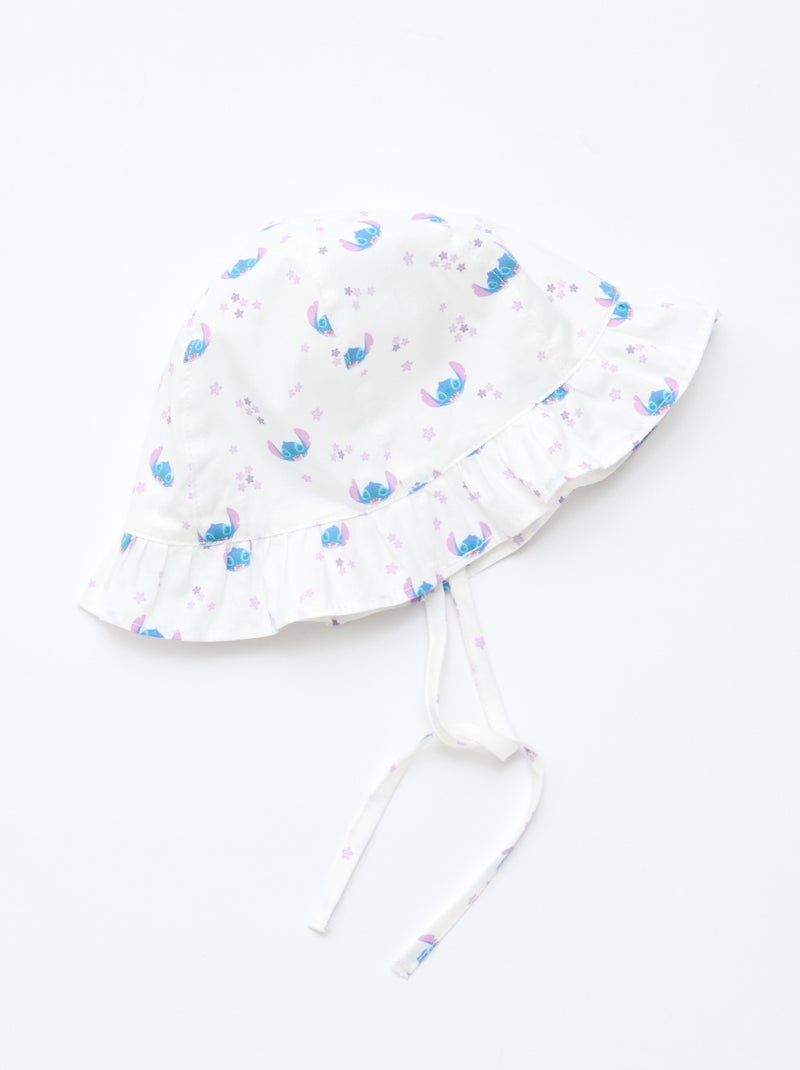 Bucket hat 'Stitch' 'Disney' met strikbandjes Blauw - Kiabi