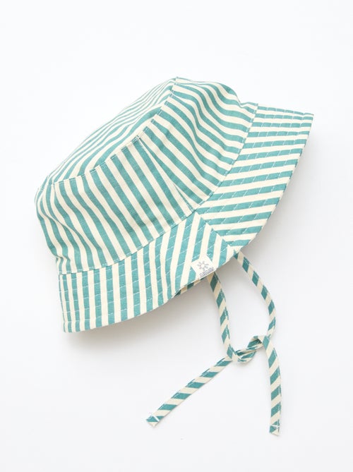 Bucket hat van gestreept katoen - Kiabi