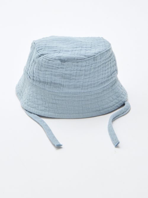 Bucket hat van katoengaas - Kiabi
