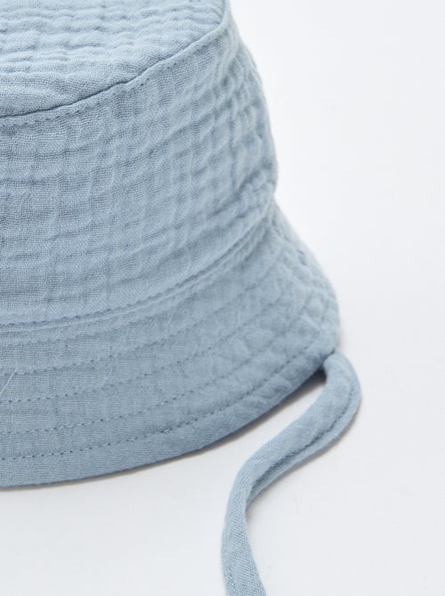 Bucket hat van katoengaas - Kiabi