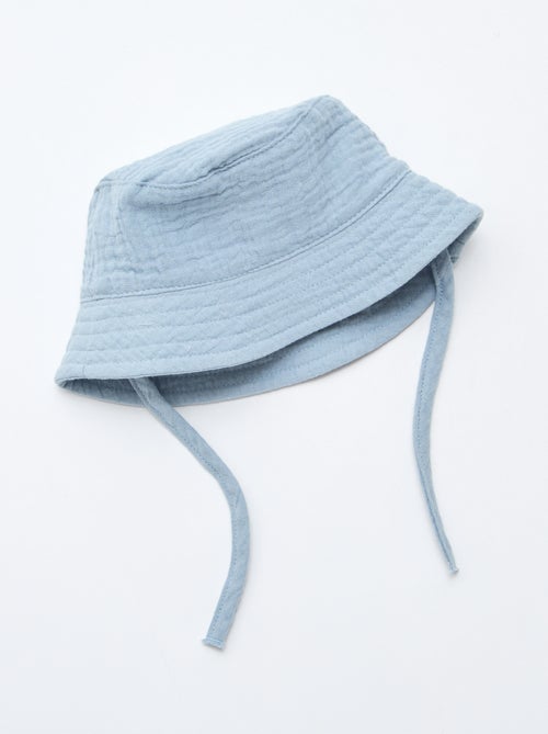 Bucket hat van katoengaas - Kiabi