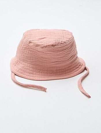 Bucket hat van katoengaas