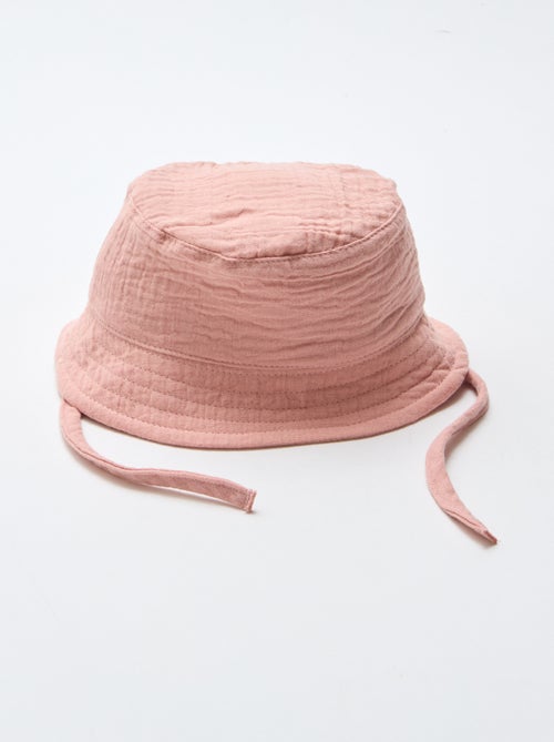 Bucket hat van katoengaas - Kiabi