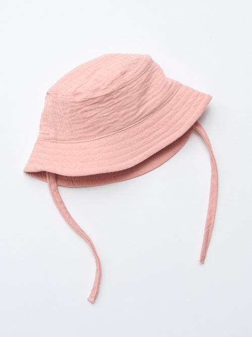 Bucket hat van katoengaas - Kiabi