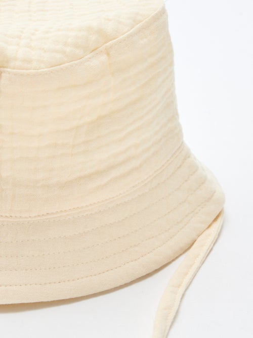 Bucket hat van katoengaas - Kiabi