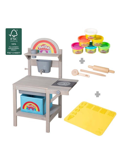 Buitenkeuken met boetseerkleiset + accessoires 'roba x Play-Doh' - Kiabi