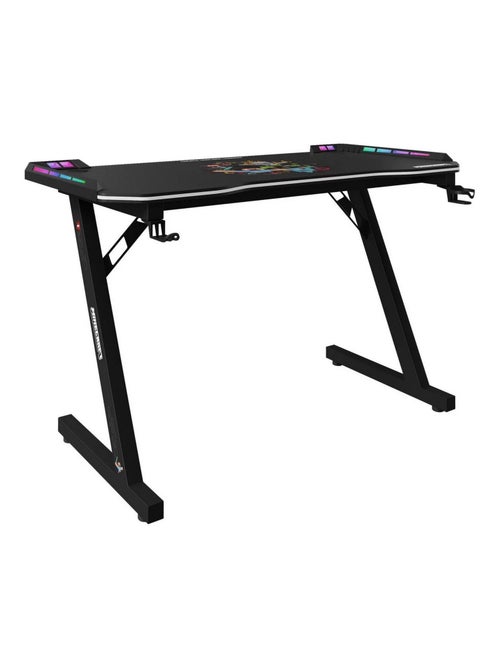Bureau gaming avec LED et support casque et gobelet 'Roba' - Minecraft - Kiabi