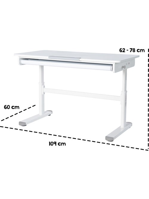 Bureau por enfant Smart Grow avec tiroir - Kiabi