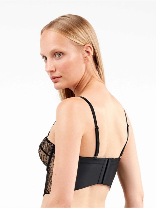 Bustier amovible en dentelle brodée - Kiabi