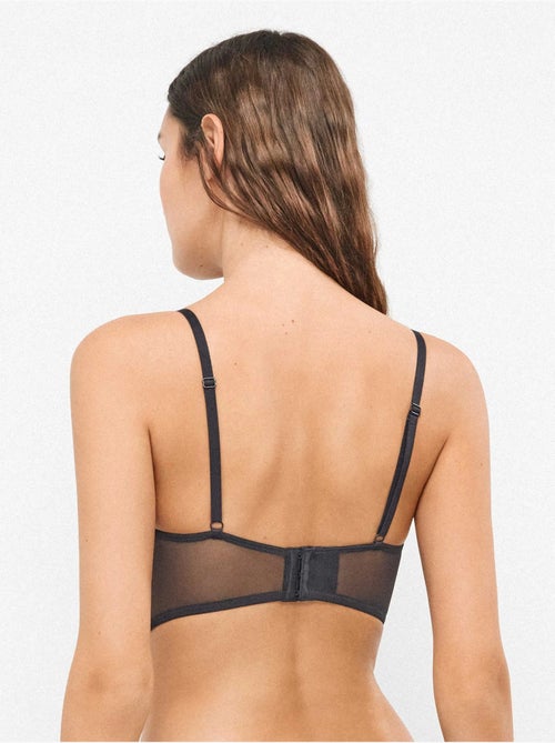 Bustier brodé floral en bonnets b et c - Kiabi