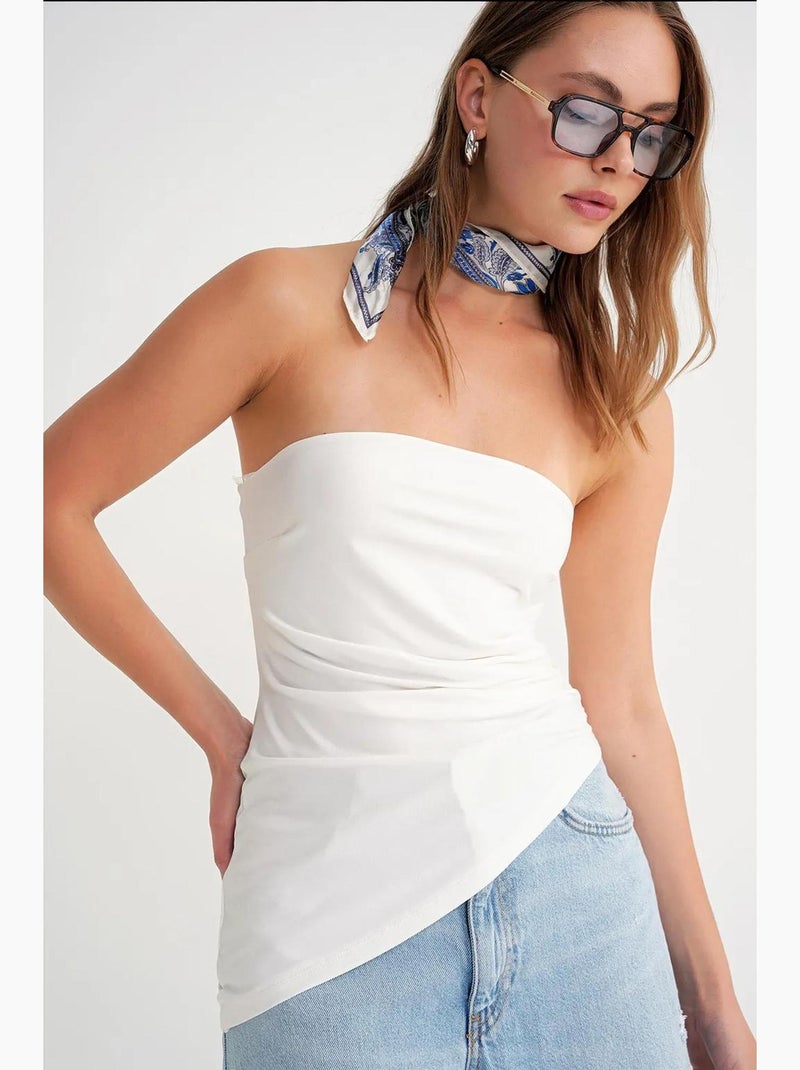 Bustier drapé mixray Blanc - Kiabi
