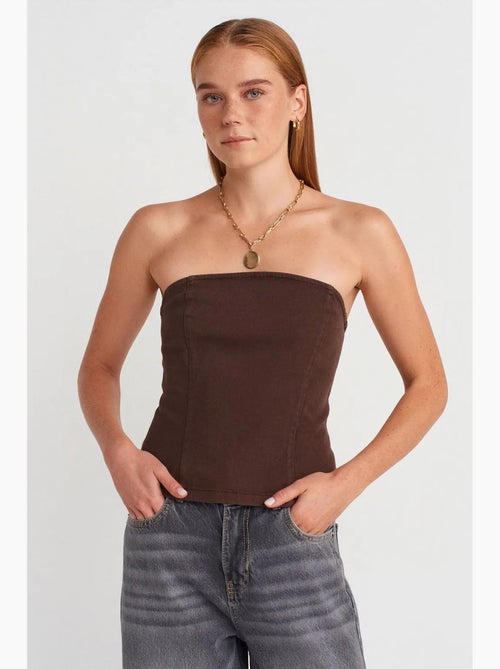 Bustier peplum aansluitend dilvin - Kiabi