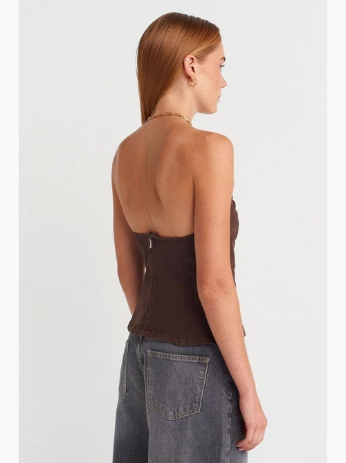 Bustier peplum aansluitend dilvin - Kiabi