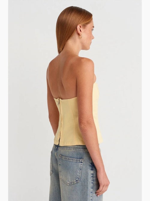 Bustier peplum aansluitend dilvin - Kiabi Bustier peplum aansluitend dilvin - Kiabi
