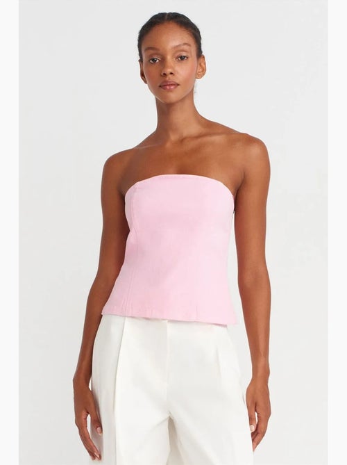 Bustier peplum aansluitend dilvin - Kiabi Bustier peplum aansluitend dilvin - Kiabi
