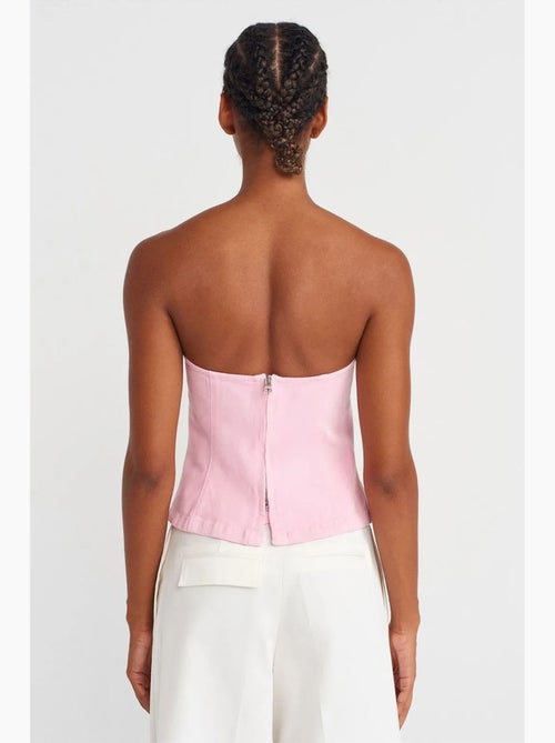 Bustier peplum aansluitend dilvin - Kiabi Bustier peplum aansluitend dilvin - Kiabi