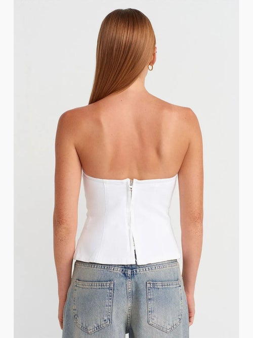 Bustier peplum aansluitend dilvin - Kiabi