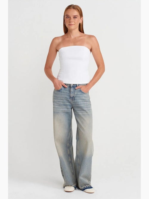 Bustier peplum aansluitend dilvin - Kiabi