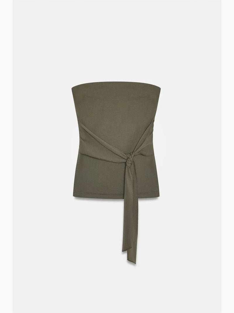 Bustier top aansluitend dilvin Kaki - Kiabi