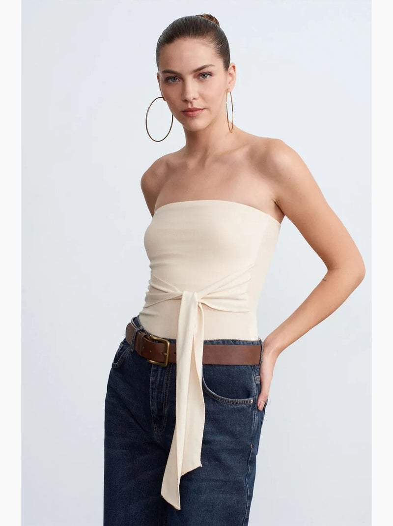 Bustier top aansluitend dilvin Lichtbeige - Kiabi