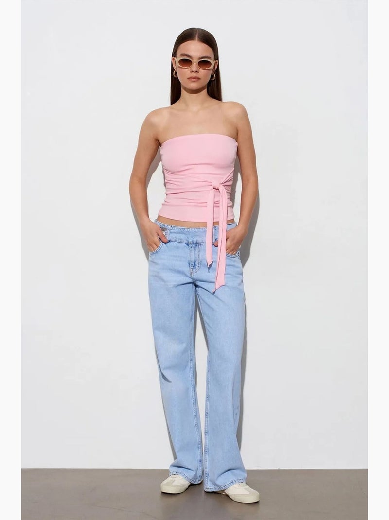 Bustier top aansluitend dilvin Lichtroze - Kiabi
