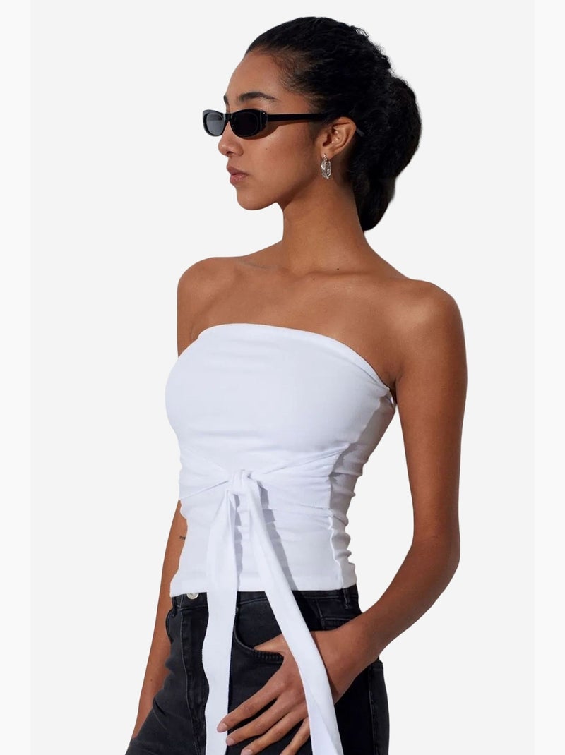 Bustier top aansluitend dilvin Wit - Kiabi