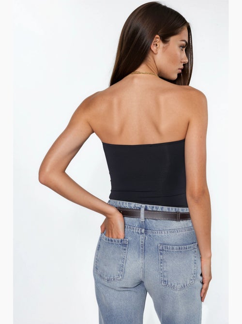 Bustier top kort busem - Kiabi