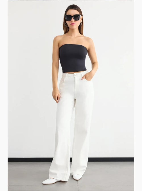 Bustier top kort hiccup - Kiabi Bustier top kort hiccup - Kiabi
