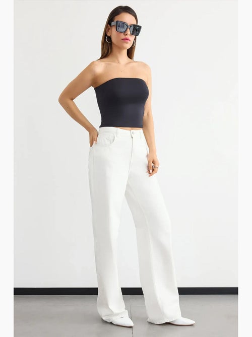 Bustier top kort hiccup - Kiabi Bustier top kort hiccup - Kiabi