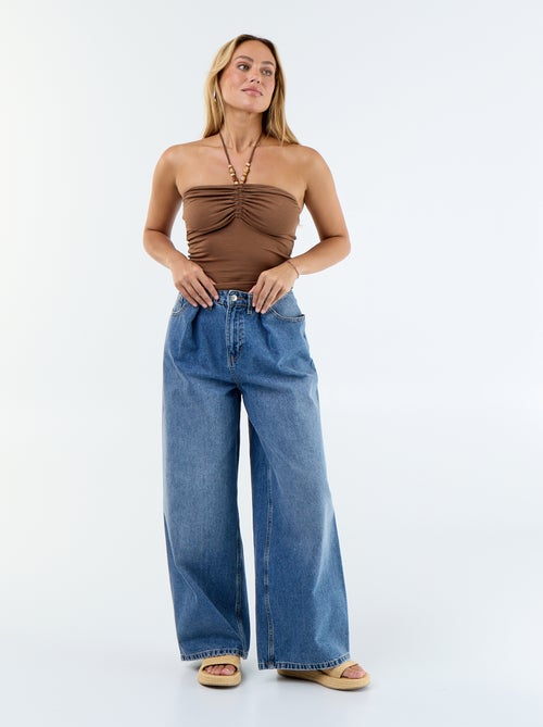 Bustiertop met halterhals - Kiabi