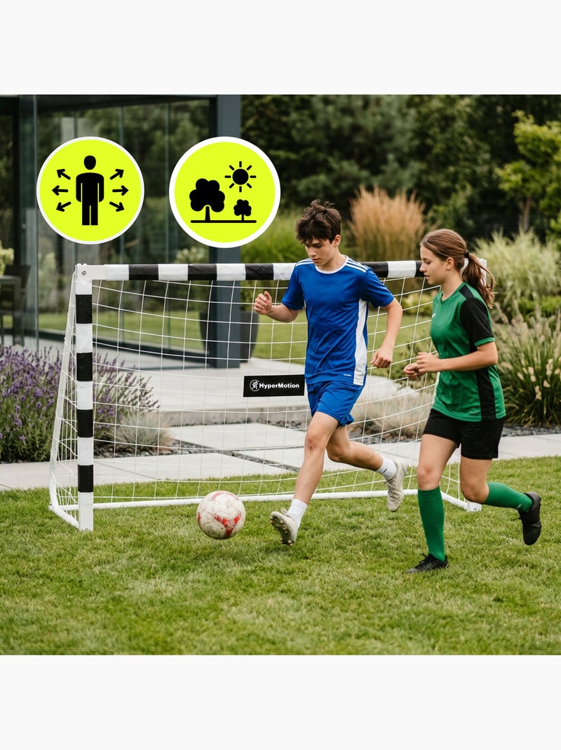 But de football HyperMotion PRO 180 x 120 cm - Cage Renforcé avec Filet et Ancrages Blanc - Kiabi