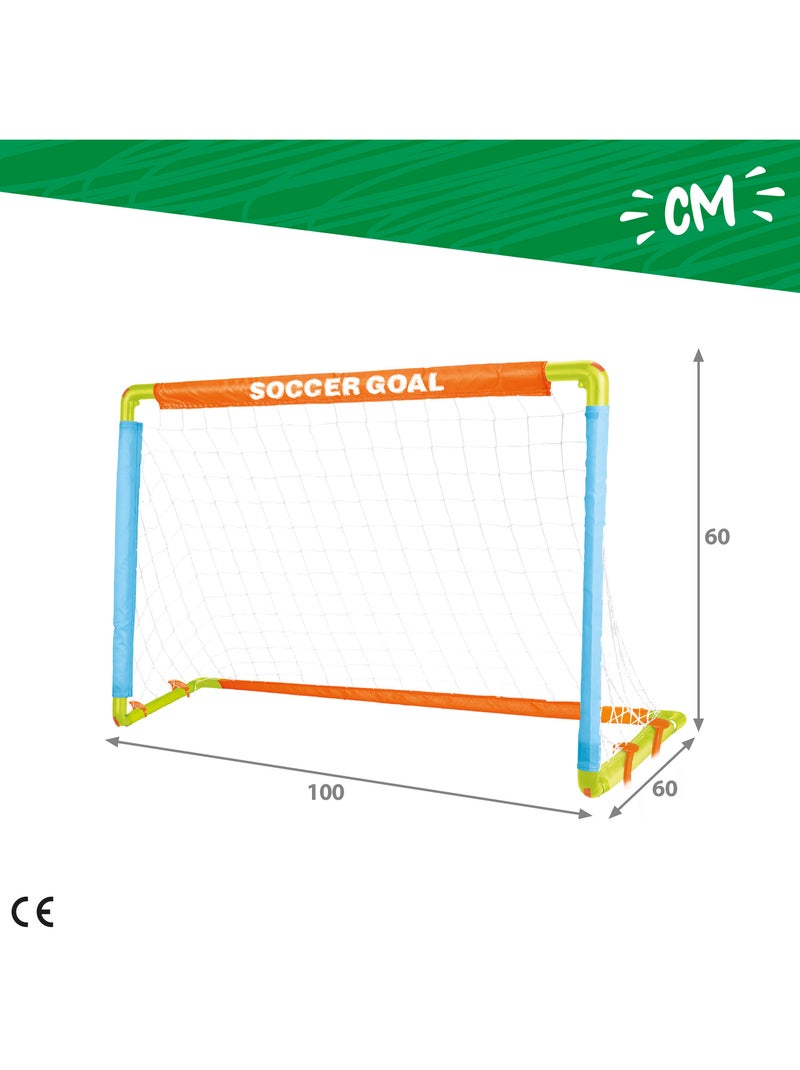 But de football pour enfants avec ballon, gonfleur et piquets fun area! N/A - Kiabi