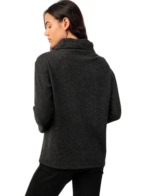 Button-down top met lange mouwen neck buttons - Kiabi Button-down top met lange mouwen neck buttons - Kiabi