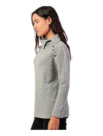 Button-down top met lange mouwen neck buttons