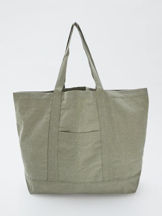Cabas de plage extra-large en coton