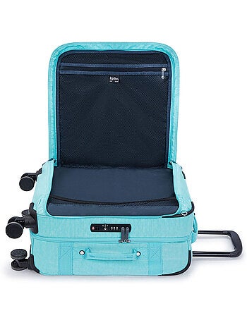 Cabinekoffer 4 Wieltjes Kipling Spontaneous S Deepest Aqua 53 cm - Cadenas TSA geïntegreerd