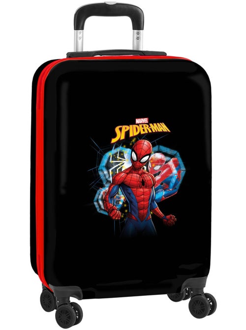 Cabinekoffer met 4 Wieltjes Spider-Man Marvel 50 cm - Behuizing stevig en veilige sluiting - Kiabi