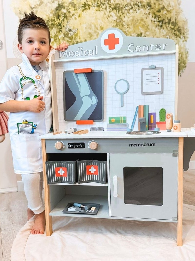 Cabinet médical en bois avec 20 accessoires mamabrum N/A - Kiabi