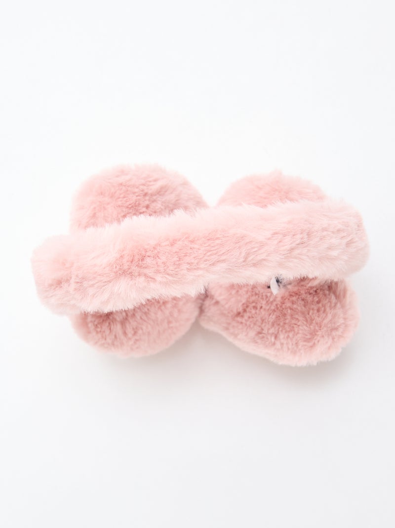 Cache oreilles imitation fausse fourrure Rose - Kiabi