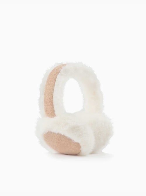Cache-oreilles rembourré avec peluche douce synthétique - Kiabi