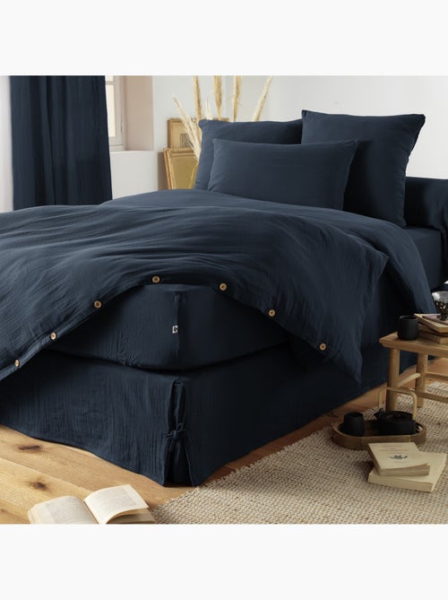 Cache-sommier – double gaze de coton 125 g/m² – gaïa - Kiabi Cache-sommier – double gaze de coton 125 g/m² – gaïa - Kiabi