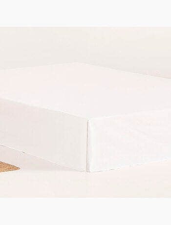 Cache-sommier, jupe de lit protectrice. Housse de sommier unie - Gamusi.