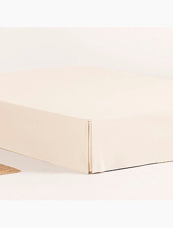 Cache-sommier, jupe de lit protectrice. Housse de sommier unie - Gamusi.