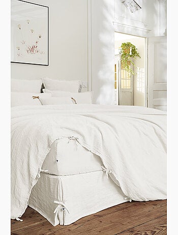 Cache-sommier – lin lavé français luxe soline – lin